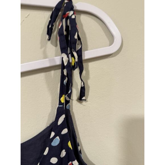 J. Crew Ratti Happy Cat Print Tie Sleeve Midi Sundress Size 4 - Picture 8 of 12